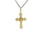 Gouden vintage kruis hanger 14 krt, Sieraden, Tassen en Uiterlijk, Kettinghangers, Ophalen of Verzenden, Nieuw
