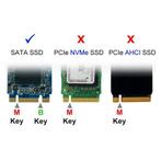 M.2 SATA Adapter - M.2 SSD naar SATA - 6Gbps - NGFF/mSATA -, Nieuw, Verzenden