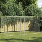 vidaXL Hondenbench Zilver 400 x 200 x 256 cm Gegalvaniseerd, Verzenden, Nieuw