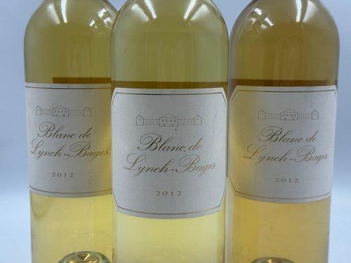 2012 Blanc de Lynch-Bages - Bordeaux - 3 Flessen (0.75, Verzamelen, Wijnen