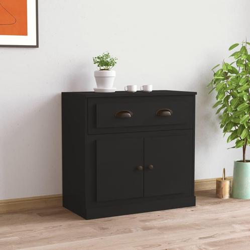 vidaXL Dressoir 70x35,5x67,5 cm bewerkt hout zwart, Huis en Inrichting, Kasten | Dressoirs, Nieuw, Verzenden