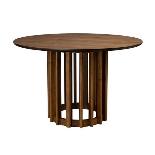 *WOONWINKEL* Dutchbone Barlet Walnut Ronde Eettafel Walnoot, Huis en Inrichting, Tafels | Eettafels, Nieuw, Verzenden