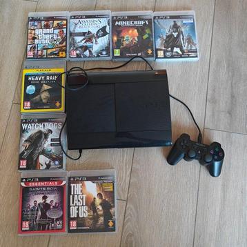 Sony - Playstation 3 (PS3) - Videogameconsole + games beschikbaar voor biedingen