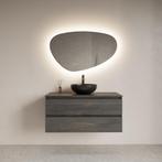 Spiegel Gliss Design Trendy Organisch LED Verlichting 140cm, Ophalen of Verzenden, Nieuw, Bad