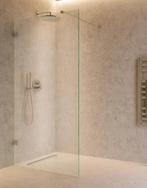 Inloop douchewand 90 x 200 cm x 8 mm nano glas chroom, Ophalen of Verzenden, Nieuw, Chroom, Bad