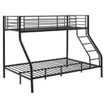 Metalen stapelbed kinderbed 210x147,5x168 cm zwart, Huis en Inrichting, Slaapkamer | Bedden, Verzenden, Nieuw