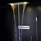 Luxe waterval LED stortdouche combinatie, Nieuw, Douche, Chroom, Verzenden