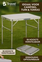 Inklapbare Campingtafel - Verstelbaar Actie!!, Caravans en Kamperen, Kampeermeubelen, Verzenden, Nieuw
