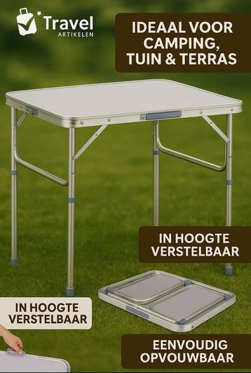 Inklapbare Campingtafel - Verstelbaar Actie!! beschikbaar voor biedingen