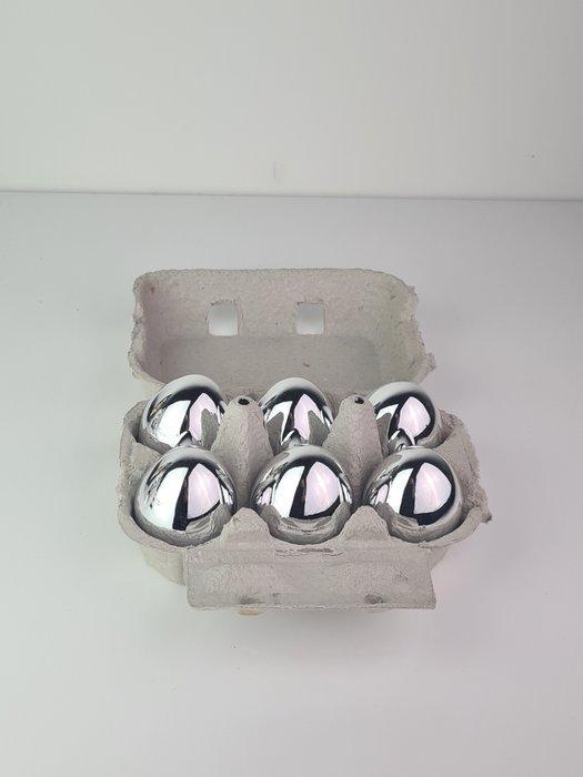 Santicri (XX) - Opera Santicri - Eggs Pop Silver, Antiek en Kunst, Kunst | Designobjecten