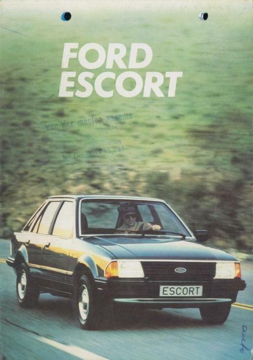 1982 Ford Escort Instructieboekje Vouwkaart Nederlands!, Auto diversen, Handleidingen en Instructieboekjes, Verzenden