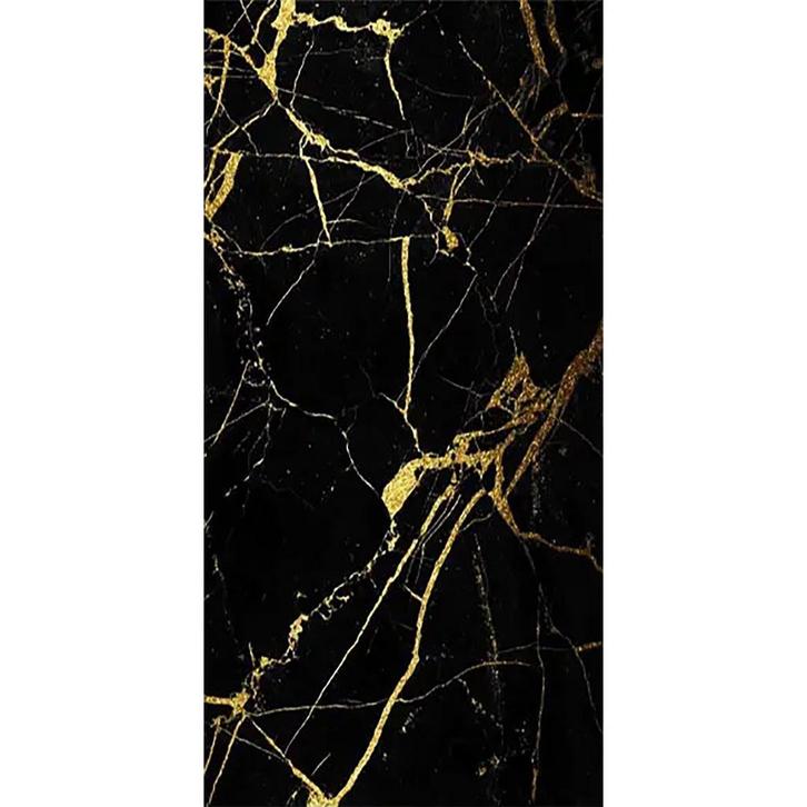 PVC Marmer Wandpaneel Black Gold Glans 260x122x0.3cm, Huis en Inrichting, Woonaccessoires | Wanddecoraties, Nieuw, Ophalen of Verzenden