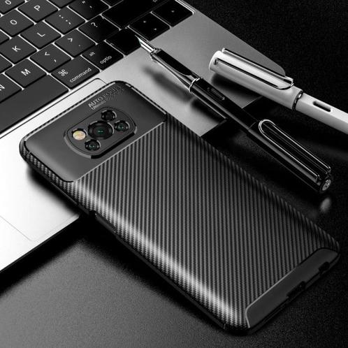 Xiaomi Mi Note 10 Hoesje - Carbon Fiber Textuur Shockproof, Telecommunicatie, Mobiele telefoons | Hoesjes en Frontjes | Overige merken