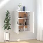 vidaXL Hangkast 69,5x34x90 cm bewerkt hout wit, Huis en Inrichting, Verzenden, Nieuw