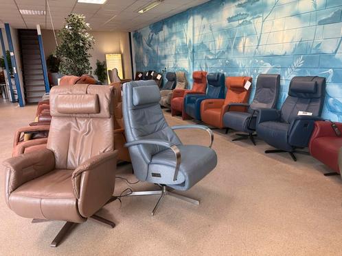 Outlet Sta op stoel relax fauteuil gratis bezorgd/garantie, Huis en Inrichting, Fauteuils, Nieuw, Leer, Stof, Verzenden