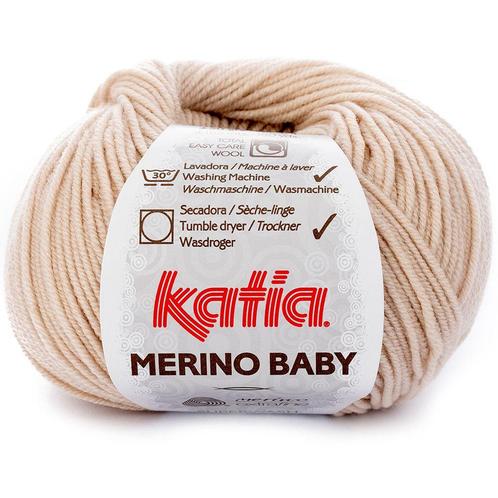 Katia Merino Baby - 27 lichtbeige - Wol Garen, Hobby en Vrije tijd, Breien en Haken, Ophalen of Verzenden