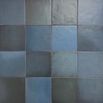 Handvorm wandtegel 13x13 donker blauw random mat wandtegel, Nieuw, Ophalen of Verzenden, 10 m² of meer, Wandtegels