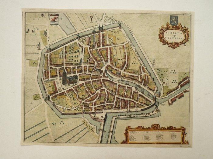 Nederland - Zierikzee; G. Leti - Zirizea vulgo Zierickzee -, Boeken, Atlassen en Landkaarten
