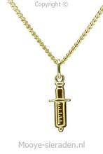 Gouden Injectie spuit ketting hanger, Verzenden, Nieuw