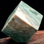 Groene Jaspis Sierkubus – Monobloc - Hoogte: 50 mm -, Verzamelen, Mineralen en Fossielen