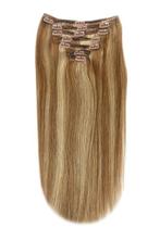 Remy Human Hair extensions straight 20 - bruin / blond 6/27, Sieraden, Tassen en Uiterlijk, Uiterlijk | Haarverzorging, Nieuw
