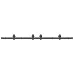 Schuifdeur Set 183cm Zwart | Retourdeal | 40% Korting, Doe-het-zelf en Verbouw, Ophalen of Verzenden, Schuifdeur, Nieuw, Metaal