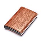 RFID Creditcard Houder Portemonnee - Vintage Leren Aluminium, Sieraden, Tassen en Uiterlijk, Portemonnees, Verzenden, Nieuw