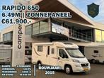 Rapido 640 QUEENSBED FACE TO FACE ZONNEPANEEL CAMERA, Caravans en Kamperen, Diesel, Tot en met 3, Rapido, 6 tot 7 meter