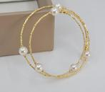 Armband - 18 karaat Geel goud - 6x6.5mm Akoya parels, Nieuw