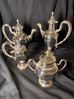 Koffieservies (4) - .800 zilver - in Empire style, Antiek en Kunst