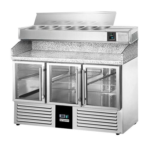 GGM Gastro | Pizza koelwerkbank PREMIUM - 1400x700mm - 3 |, Zakelijke goederen, Horeca | Meubilair en Inrichting, Verzenden