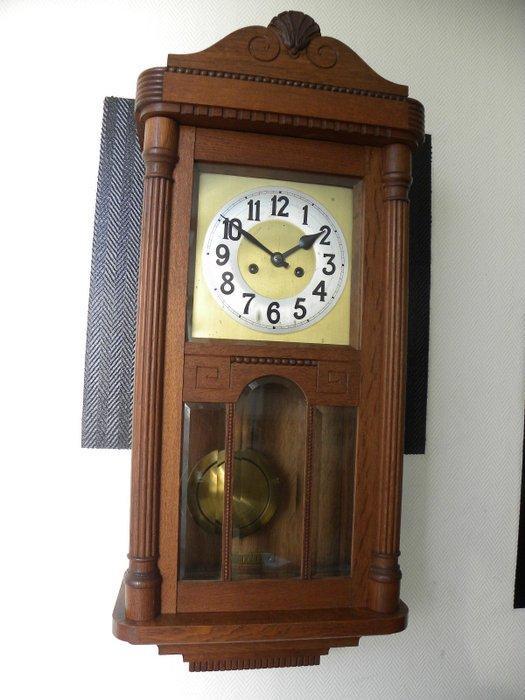 Regulateur - Hout, Glas, Koper - 1930-1940, Antiek en Kunst, Antiek | Klokken