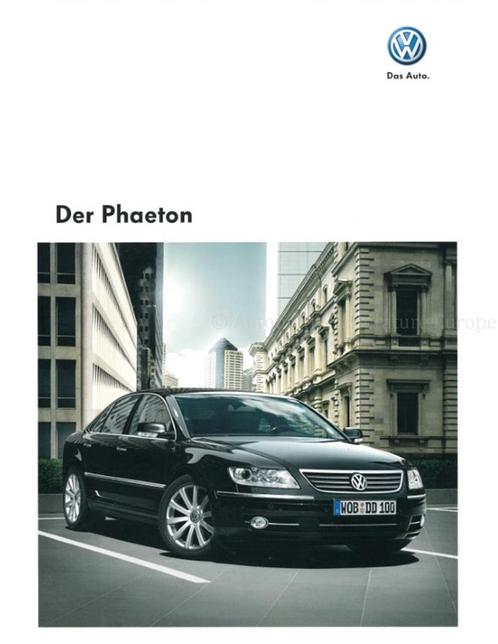 2008 VOLKSWAGEN PHAETON BROCHURE DUITS, Boeken, Auto's | Folders en Tijdschriften, Volkswagen