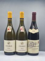2024 x 2 François Martenot Chablis & 1998 Domaine Roblot, Verzamelen, Wijnen, Nieuw
