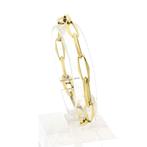 Gouden closed for ever armband | 19,5 cm (moderne armband), Ophalen of Verzenden, Gebruikt, Overige kleuren, Goud