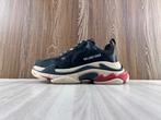 Balenciaga Triple S | Black White Red, Zwart, Nieuw, Ophalen of Verzenden, Sneakers of Gympen