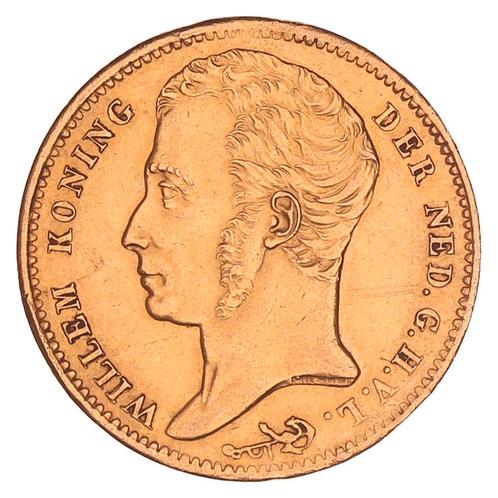 Gouden 10 Gulden Willem I 1824 B Pr, Postzegels en Munten, Munten | Nederland, Verzenden