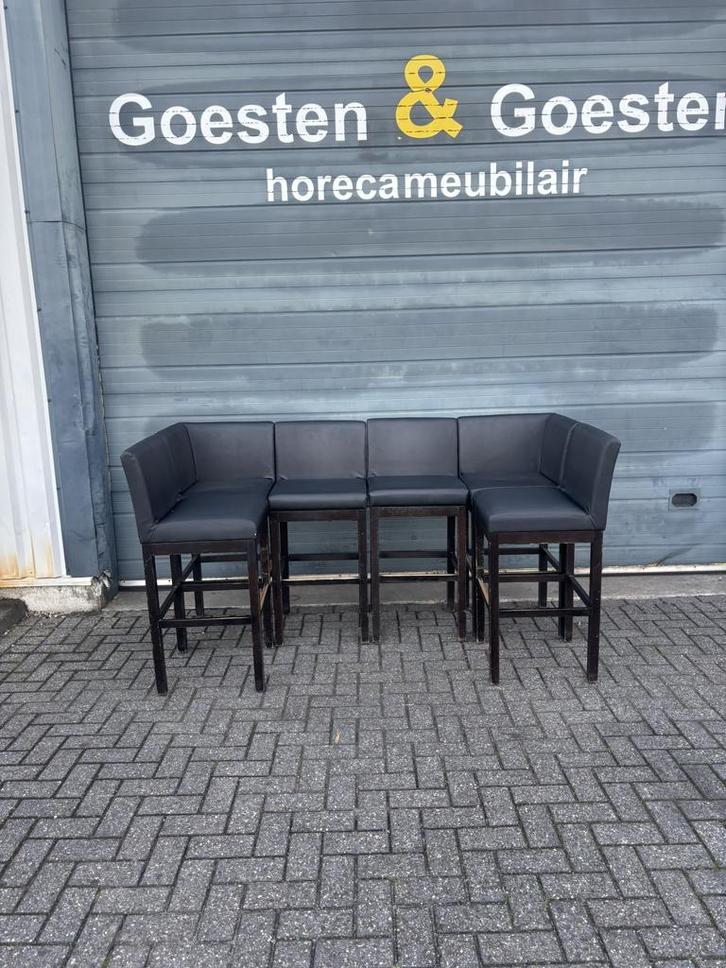 Gebruikte Set Krukken -K963 - Vintage/Café, Huis en Inrichting, Barkrukken, Ophalen
