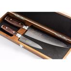 Yaxell Ran Messenset – Giftset – 2-delig – Koksmes 20, Ophalen of Verzenden, Nieuw, Hout, Bestekset