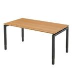 Recht N-poot bureau, 140 x 80 cm, Ophalen of Verzenden, Nieuw in verpakking