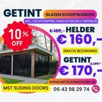 GLAZEN SCHUIFWANDEN - HELDER € 160 GETINT € 170 PER Compleet, Verzenden, Nieuw