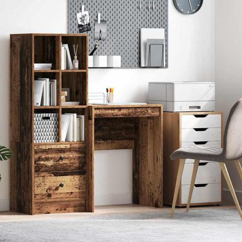 vidaXL Bureau Oud hout 60 x 40 x 76 cm Bewerkt hout, Huis en Inrichting, Bureaus, Nieuw, Verzenden