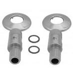 Wiesbaden afsluitbare s-koppeling 1/2 x 3/4 - 2 stuks, Ophalen of Verzenden, Nieuw