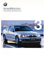 1999 BMW 3 SERIE COUPÉ BROCHURE DUITS, Boeken, Auto's | Folders en Tijdschriften, Nieuw, BMW, Author
