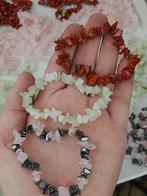 Edelsteen splitarmbanden - Rozenkwarts, Jaspis, Hematiet,