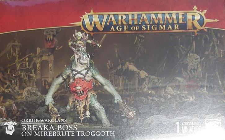 Orruk Warclans Breaka-Boss (Warhammer Age of Sigmar Nieuw), Hobby en Vrije tijd, Wargaming, Nieuw, Ophalen of Verzenden