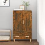 vidaXL Hoge kast 70x31x115 cm bewerkt hout gerookt eikenkleu