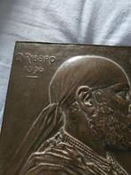 MENELIK II - Plaque - Brons, Antiek en Kunst