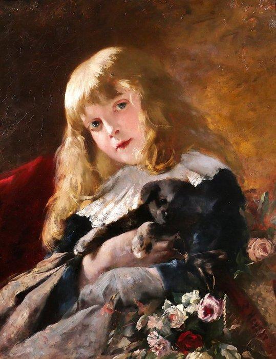 Friedrich Wilhelm Theodor Heyser (1857-1921) - Ritratto di, Antiek en Kunst, Kunst | Schilderijen | Klassiek