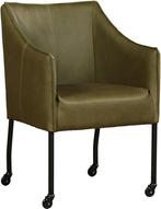 Groene leren    -  (groen leer), Huis en Inrichting, Stoelen, Nieuw, Leer, Ophalen of Verzenden, Eén